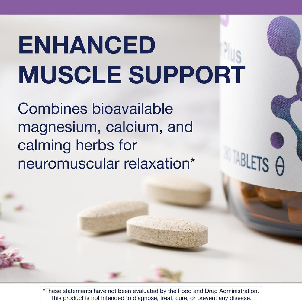 Metagenics MyoCalm Plus lemon balm bottle aids gentle mood balance