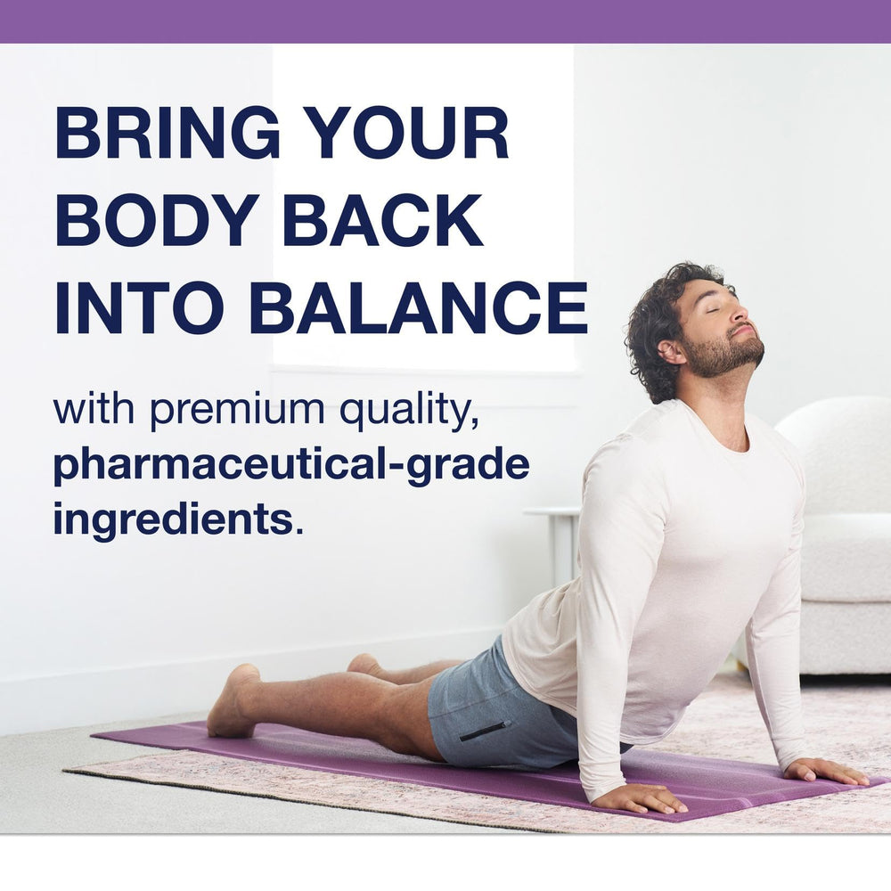 Metagenics MyoCalm Plus lemon balm leaves indicating natural stress relief potential.