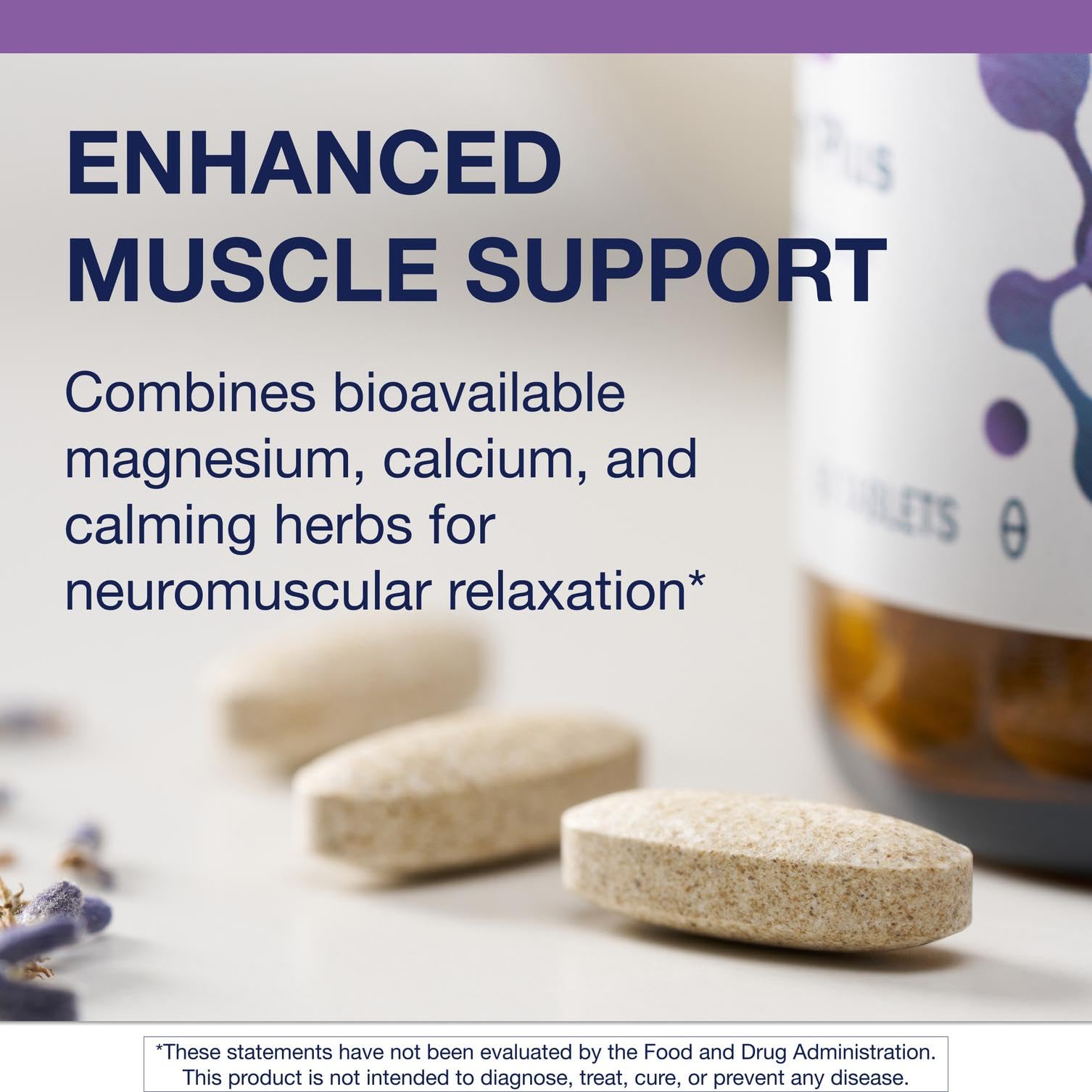 Metagenics MyoCalm Plus passionflower visual signaling herbal calm support.