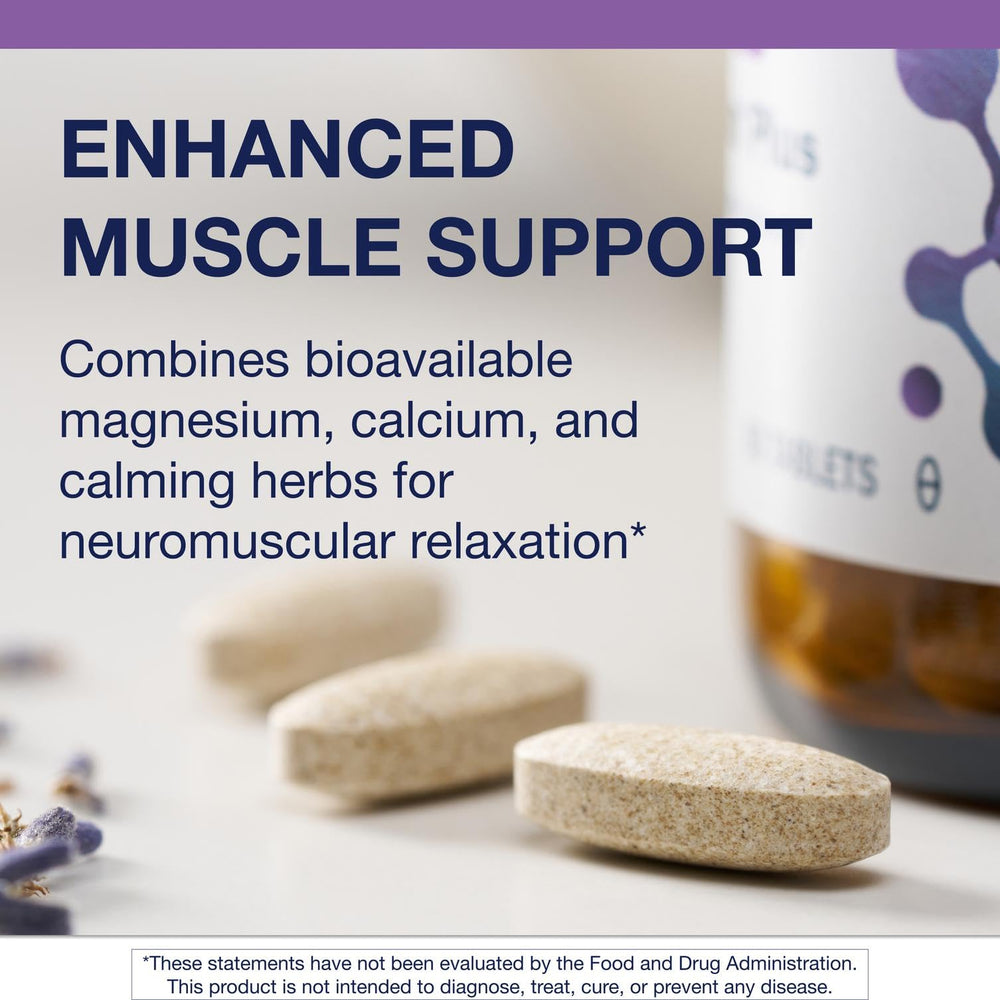 Metagenics MyoCalm Plus passionflower visual signaling herbal calm support.