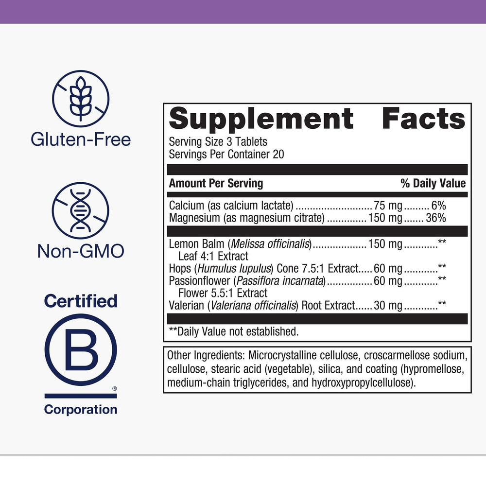 Metagenics MyoCalm Plus valerian root image for traditional calming ingredients.