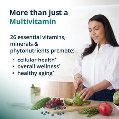 Metagenics PhytoMulti capsules close-up highlighting nutrient-dense formula for daily nourishment.