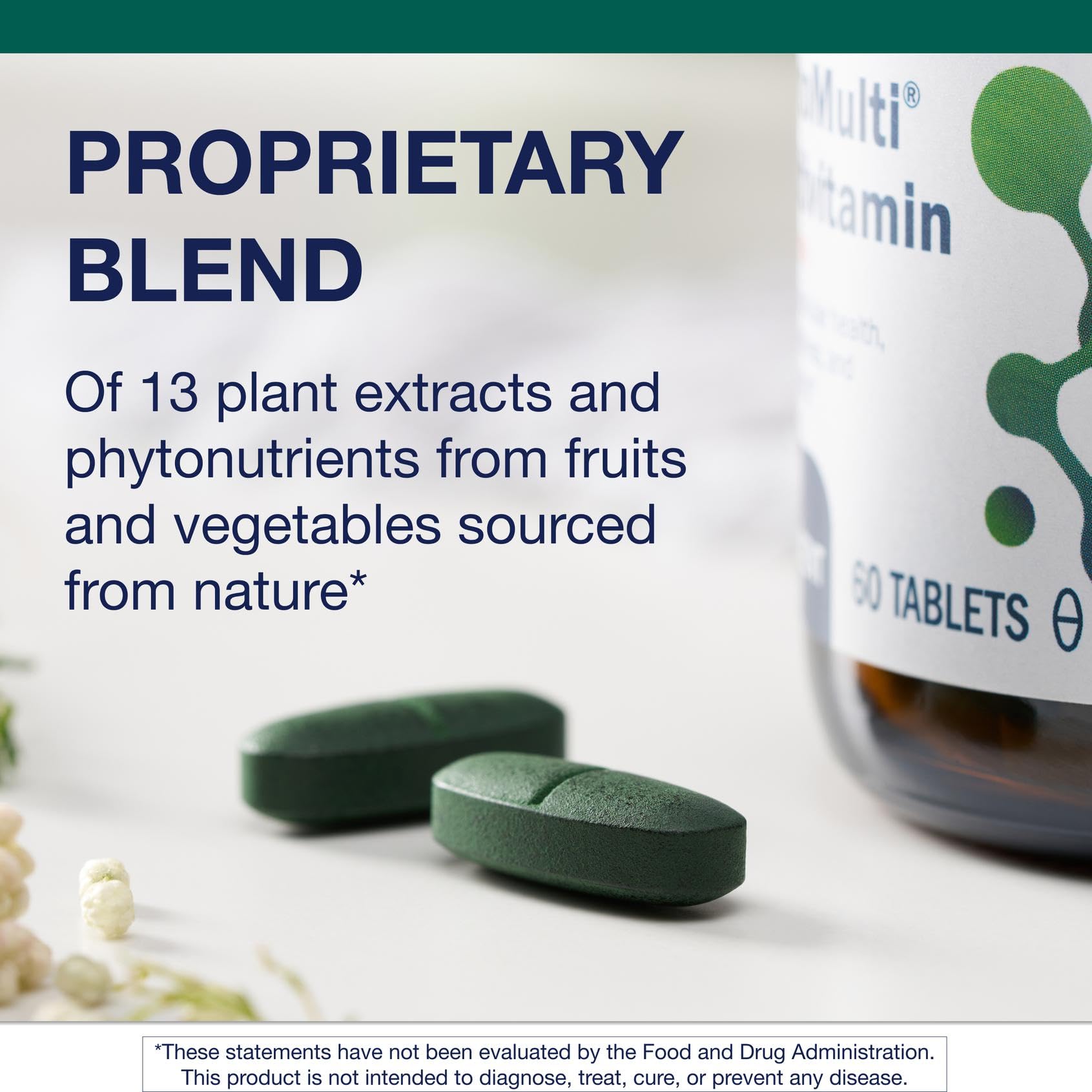 Metagenics PhytoMulti nutrition label—complete vitamin spectrum A–K and chelated minerals.