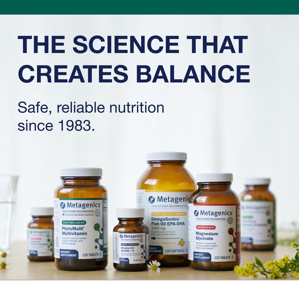 Metagenics PhytoMulti tablets in hand—convenient daily multivitamin for adults.