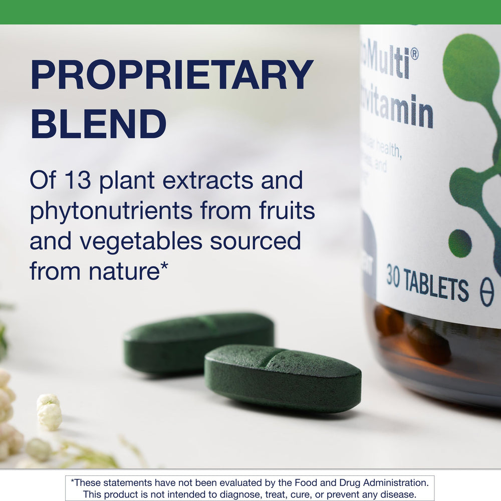 Ingredients label highlights 20+ vitamins and plant phytonutrients for balanced daily support