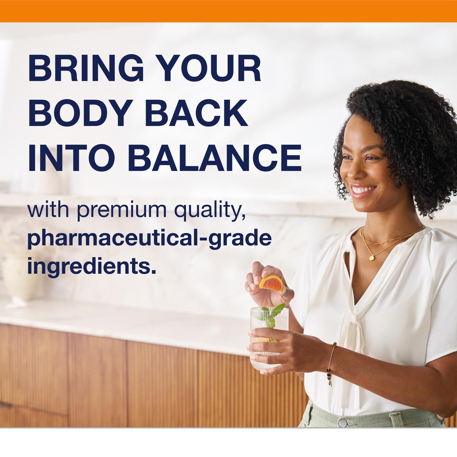 Metagenics Ultra Potent-C label shows non-GMO and gluten-free certifications.