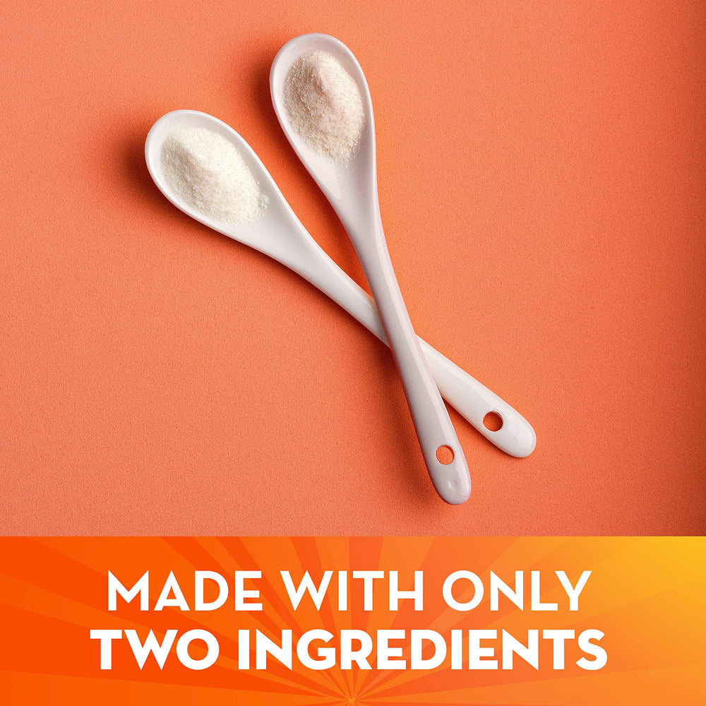 Metamucil capsules shown beside a scale for measured daily fiber.