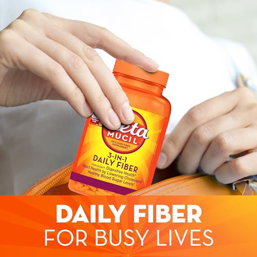 Metamucil capsules close-up highlighting psyllium husk texture and fiber.