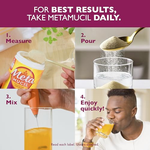Metamucil daily fiber routine display encouraging consistent use