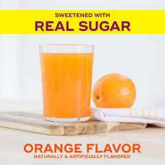 Metamucil glass of orange water showing easy fiber mix