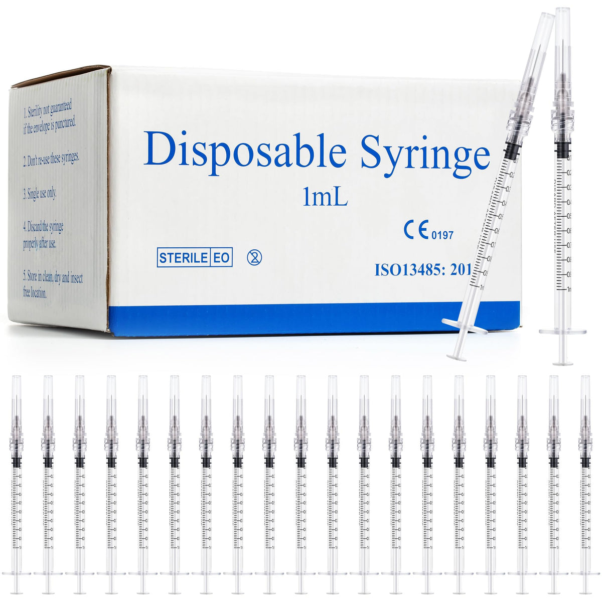 Meterbox 1ml syringe with 27G half-inch needle for precise dosing