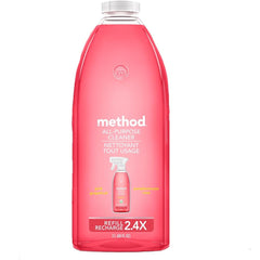Method All-Purpose Cleaner refill bottle with pink grapefruit label for eco-friendly cleaning.