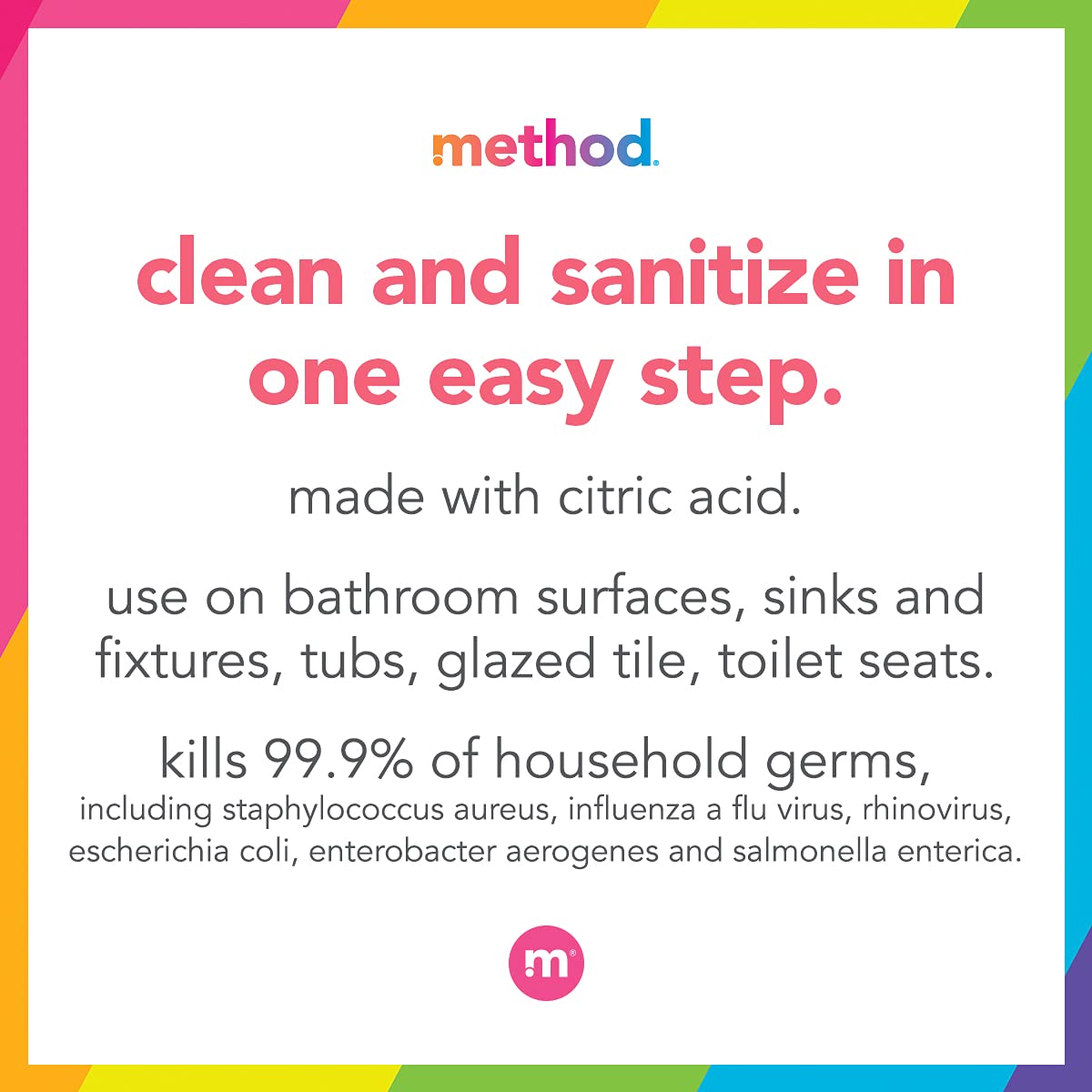 Method antibacterial bathroom cleaner spearmint toilet seats feel spotless.