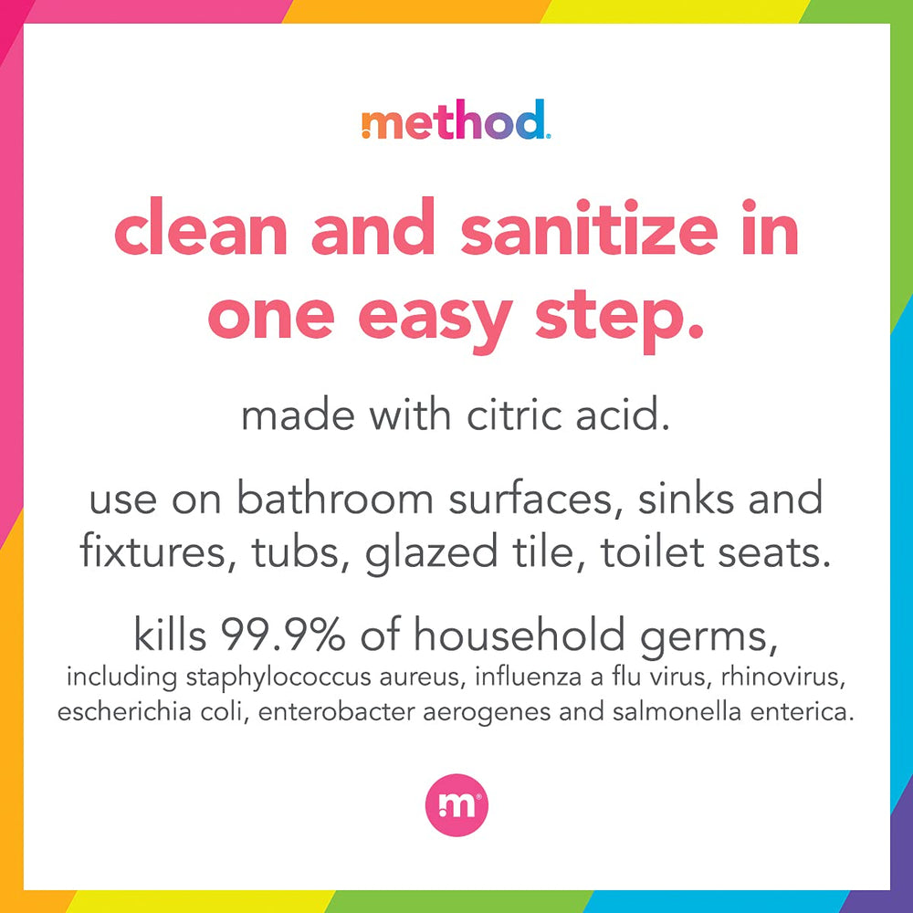 Method antibacterial bathroom cleaner spearmint toilet seats feel spotless.