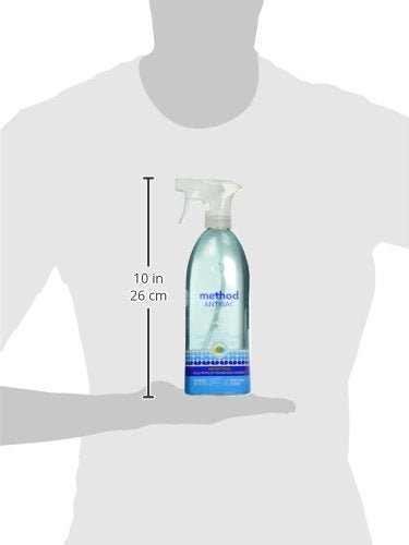 Method antibacterial bathroom cleaner odor-elimination spearmint keeps air fresh.