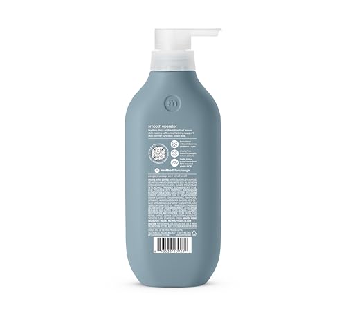 Method Sea + Surf label close-up highlights hyaluronic acid for hydration.