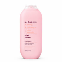 Method Pure Peace body wash bottle front for a calming shower ritual