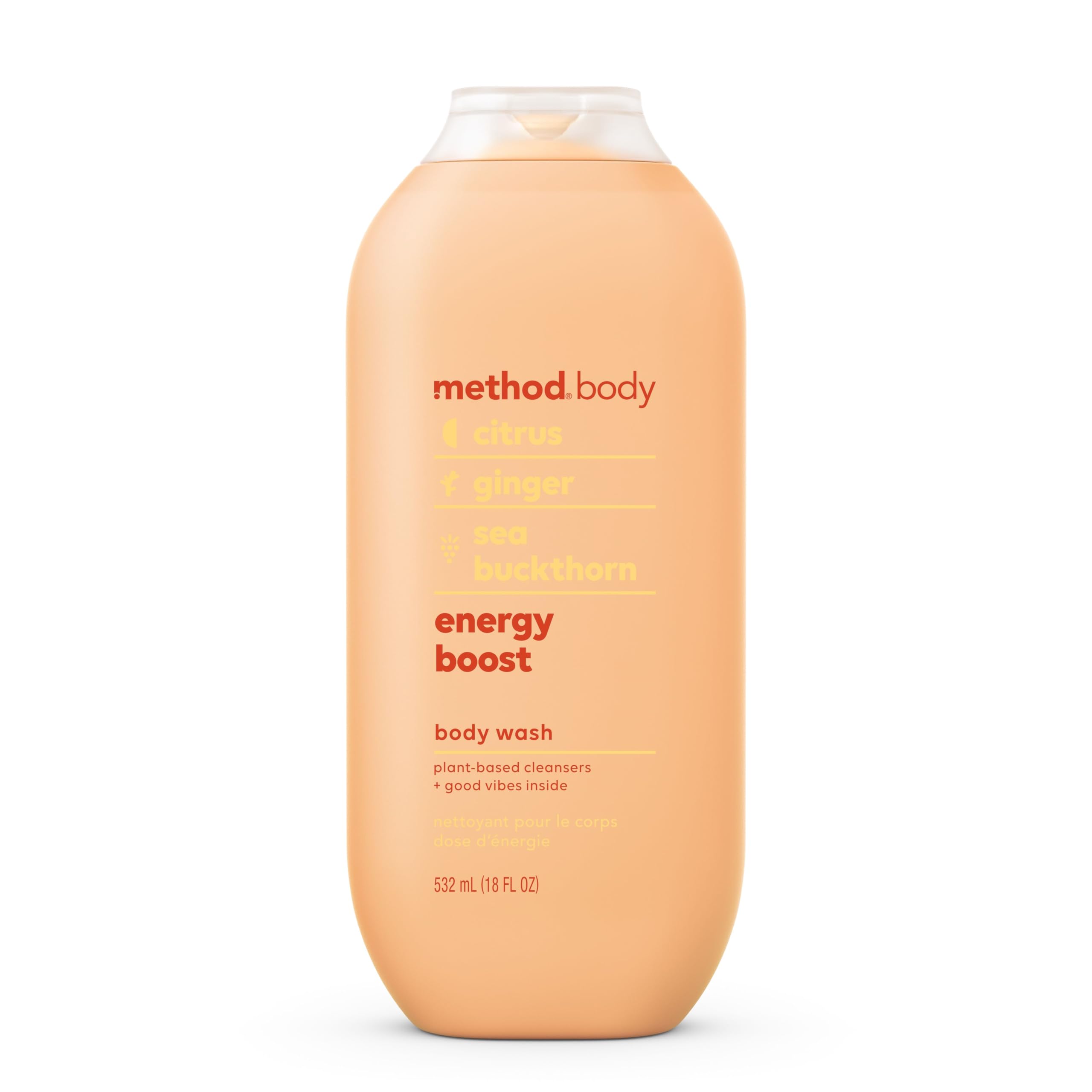 Method Energy Boost bottle with citrus scent for a fresh start