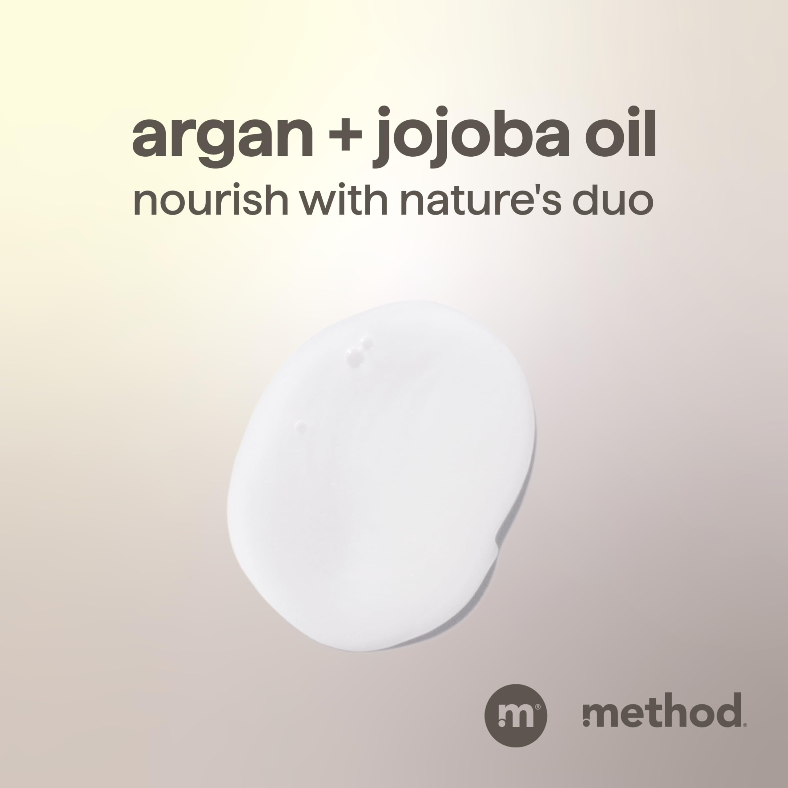 Method Men argan and jojoba oils in rich lather for smoother hair