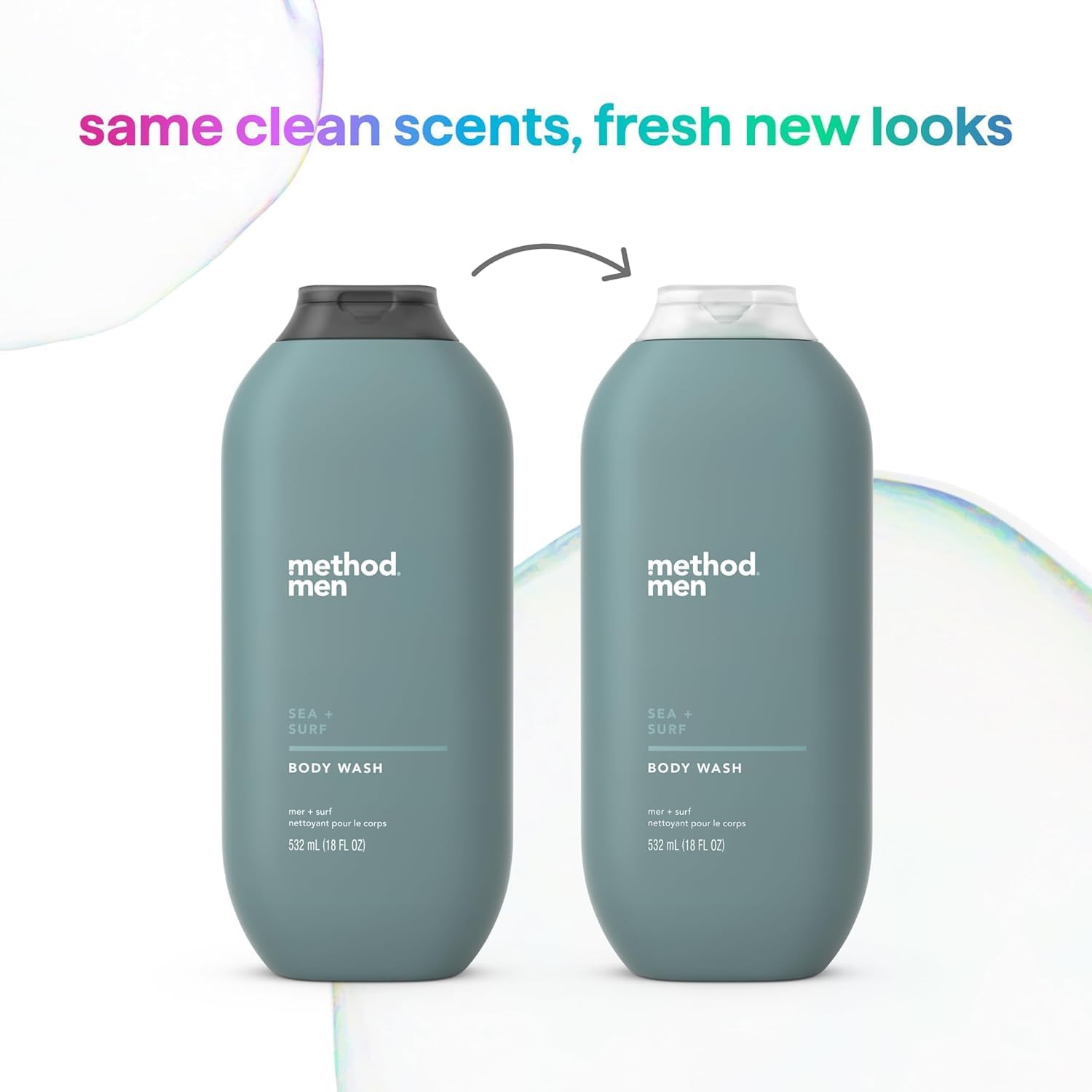 Method Men Sea and Surf packaging box with recycled plastic emphasis