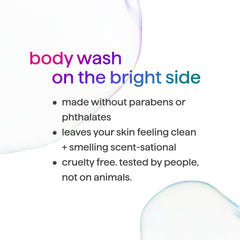 Paraben-free formula badge on Method Men body wash for gentle care