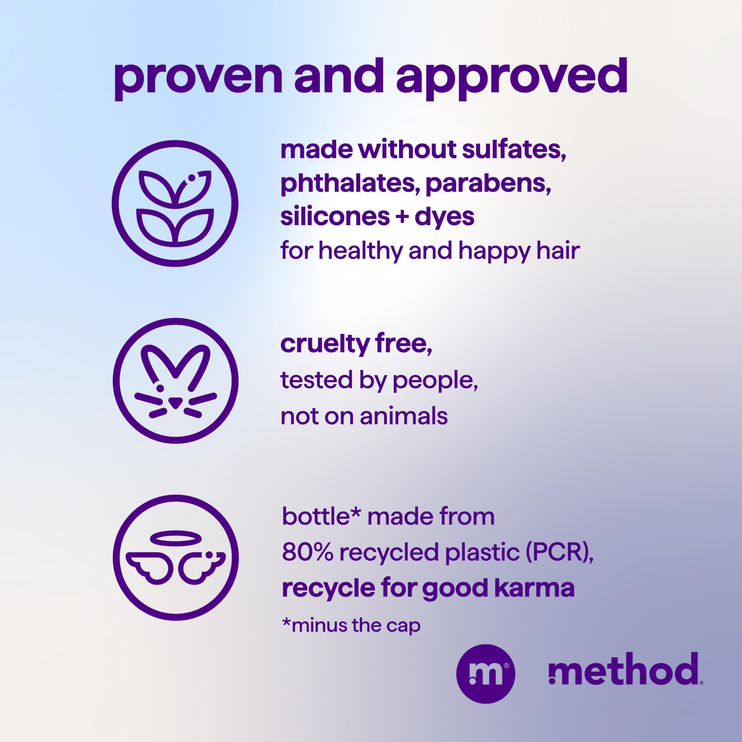 Method Moisturizing Conditioner color treated hair helps preserve vibrancy.