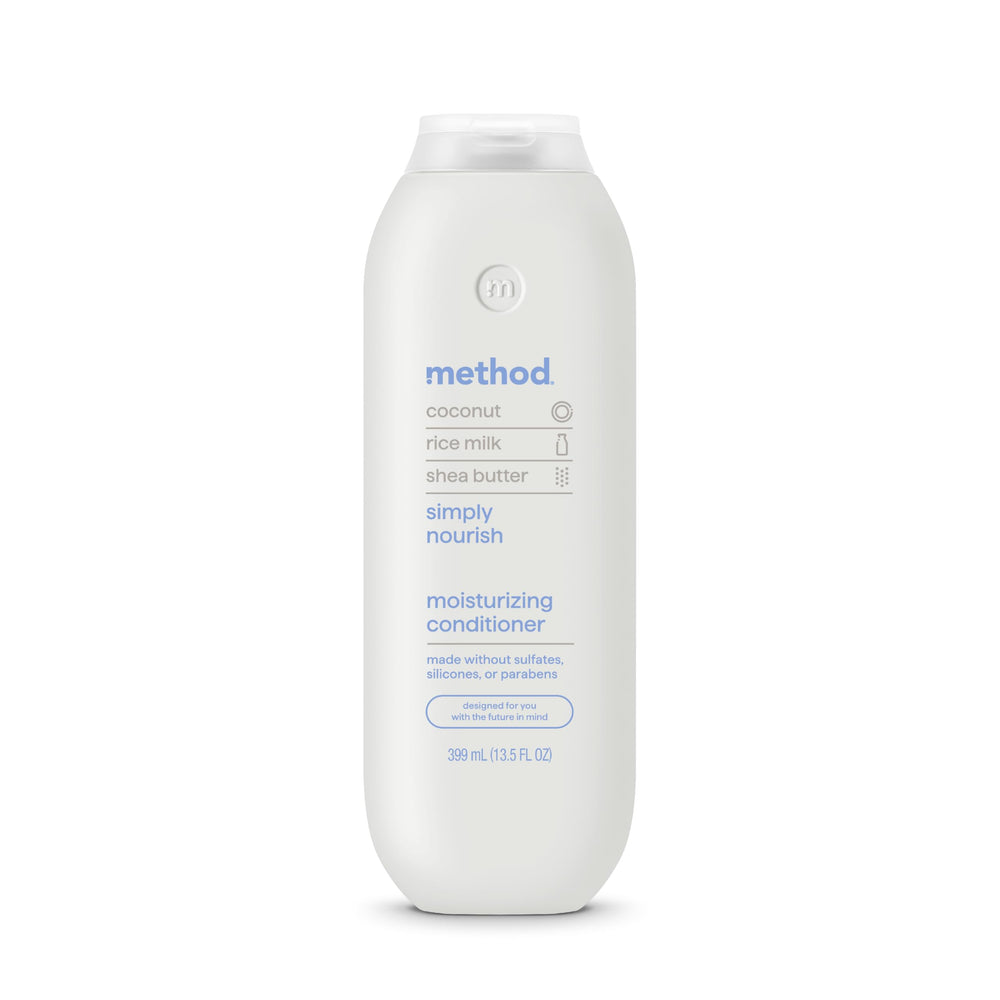 Method Moisturizing Conditioner silky hair focus, delivers long lasting hydration.
