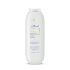Method Moisturizing Conditioner silky hair focus, delivers long lasting hydration.