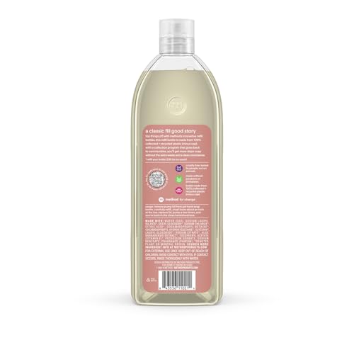 Open refill bottle ready to pour into your dispenser for easy refills.