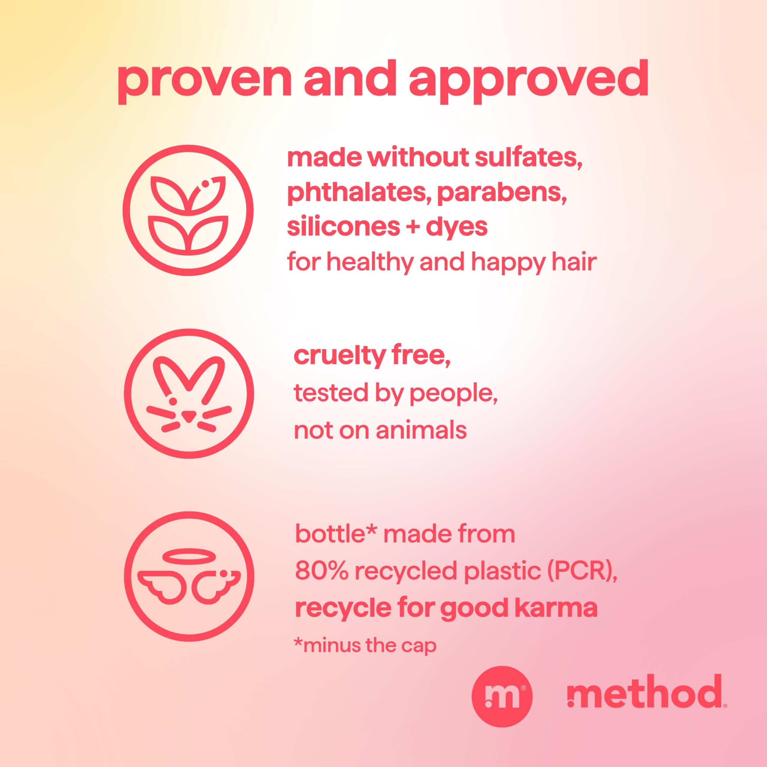Method Repairing Conditioner Island Mist texture close-up hints at smooth, frizz-free strands