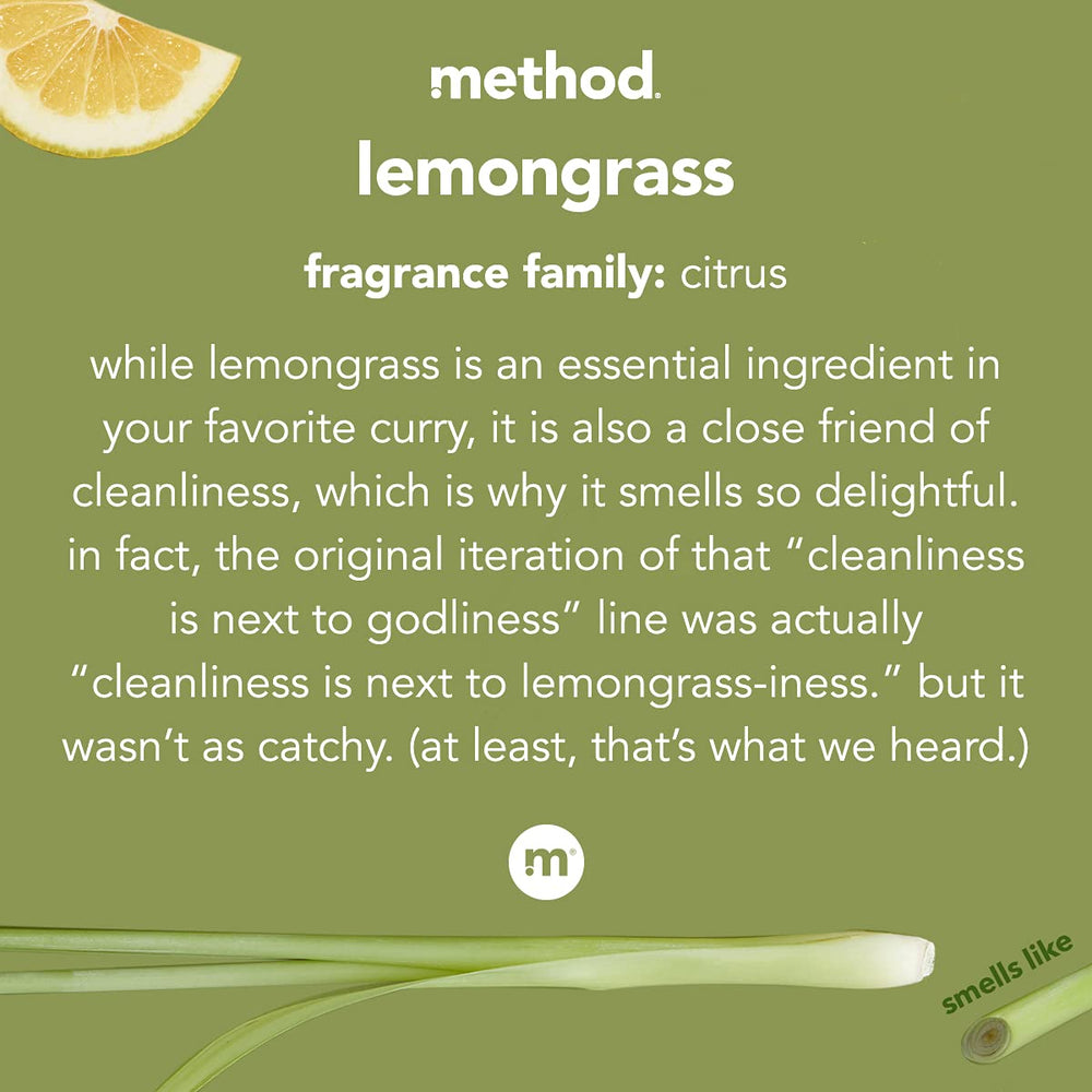 Method stovetop cleaner lemongrass spray demonstrates powerful grease removal on cooktop surfaces