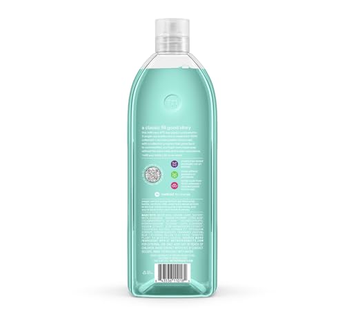 Method Waterfall refill bottle side view highlights 34 oz long-lasting refill