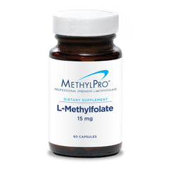 MethylPro 15mg L-Methylfolate bottle front promotes mood support.