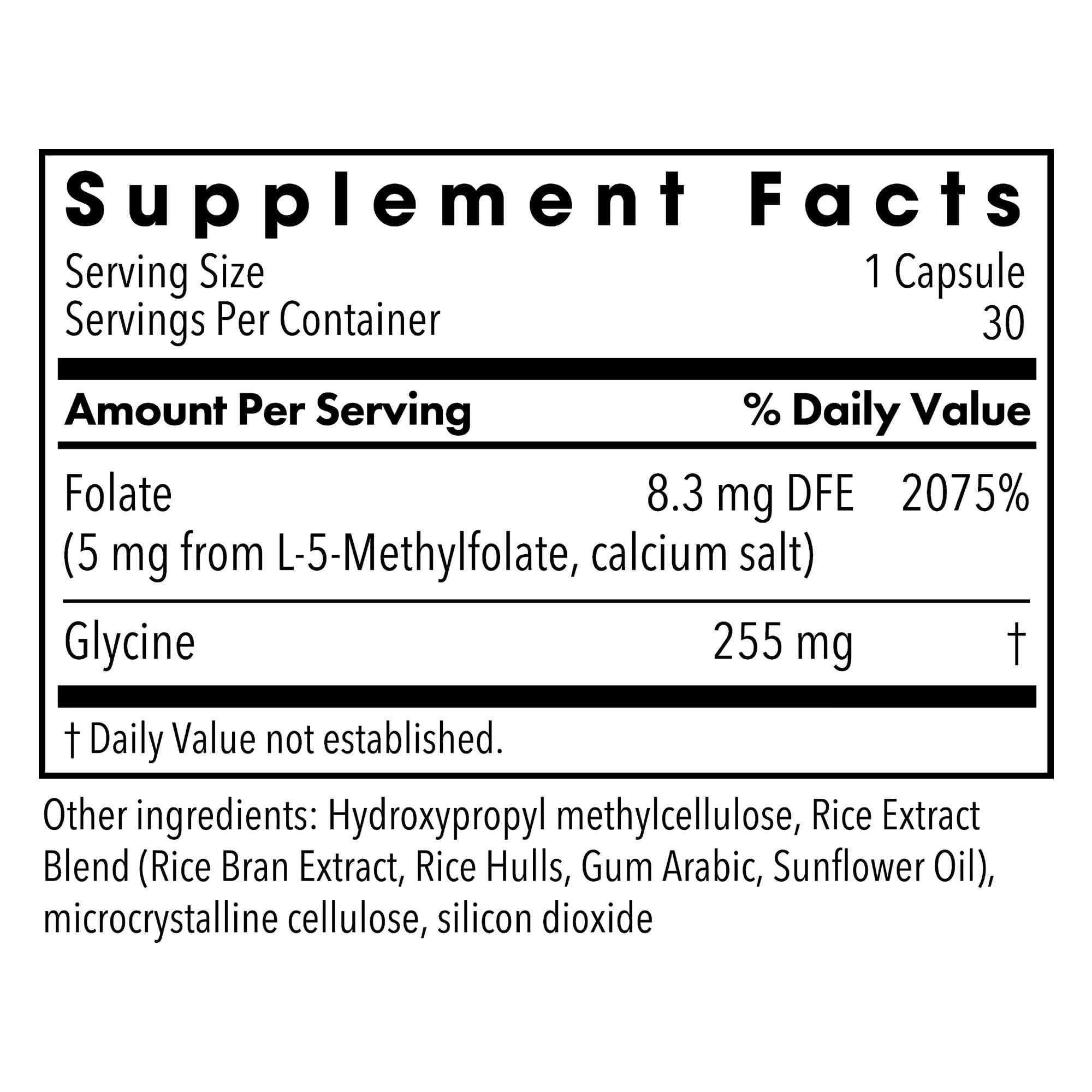 MethylPro L-Methylfolate 5 mg bottle being poured for easy dosing