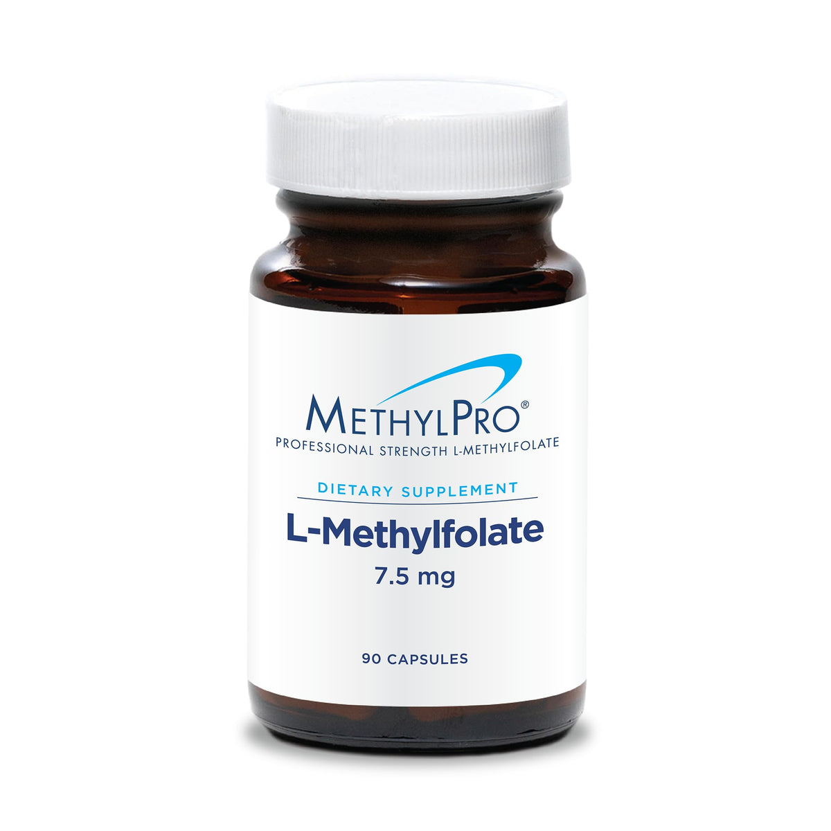 MethylPro L-Methylfolate 7.5 mg bottle close-up for active folate support