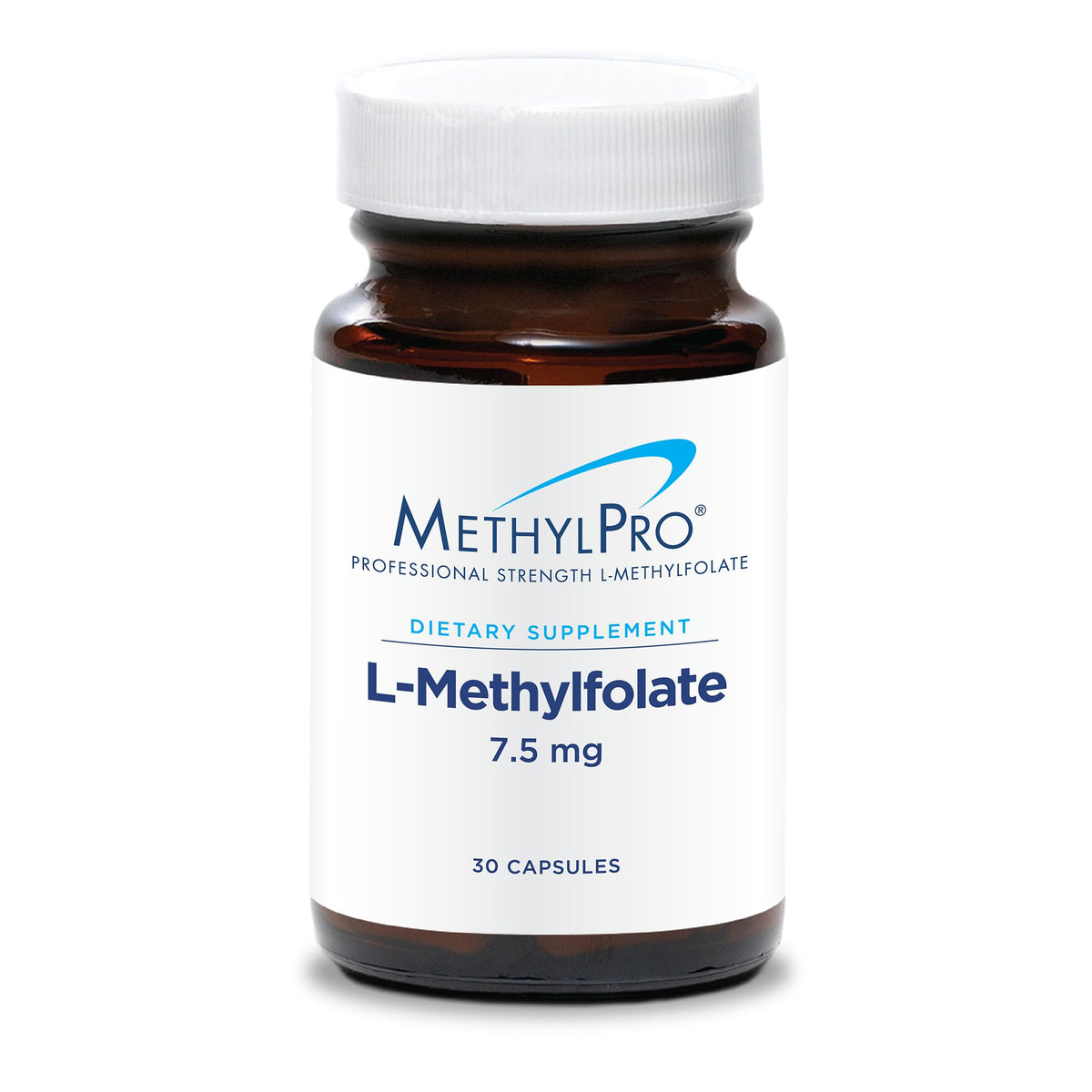 MethylPro L-Methylfolate 7.5 mg bottle for daily methylation support