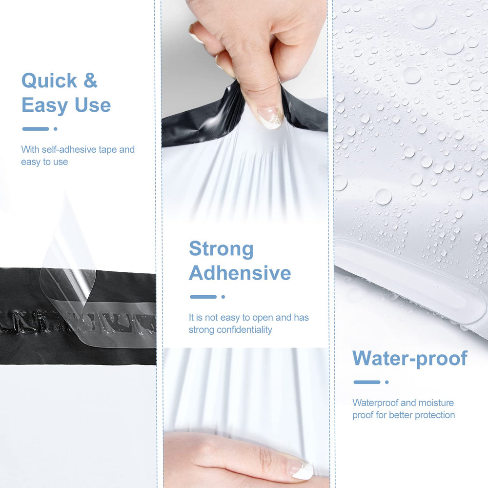 METRONIC opaque, puncture-resistant material protects contents and preserves privacy throughout shipping.