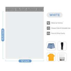 METRONIC poly mailers 12x15-5 packaging inside view emphasizes secure lightweight shipments