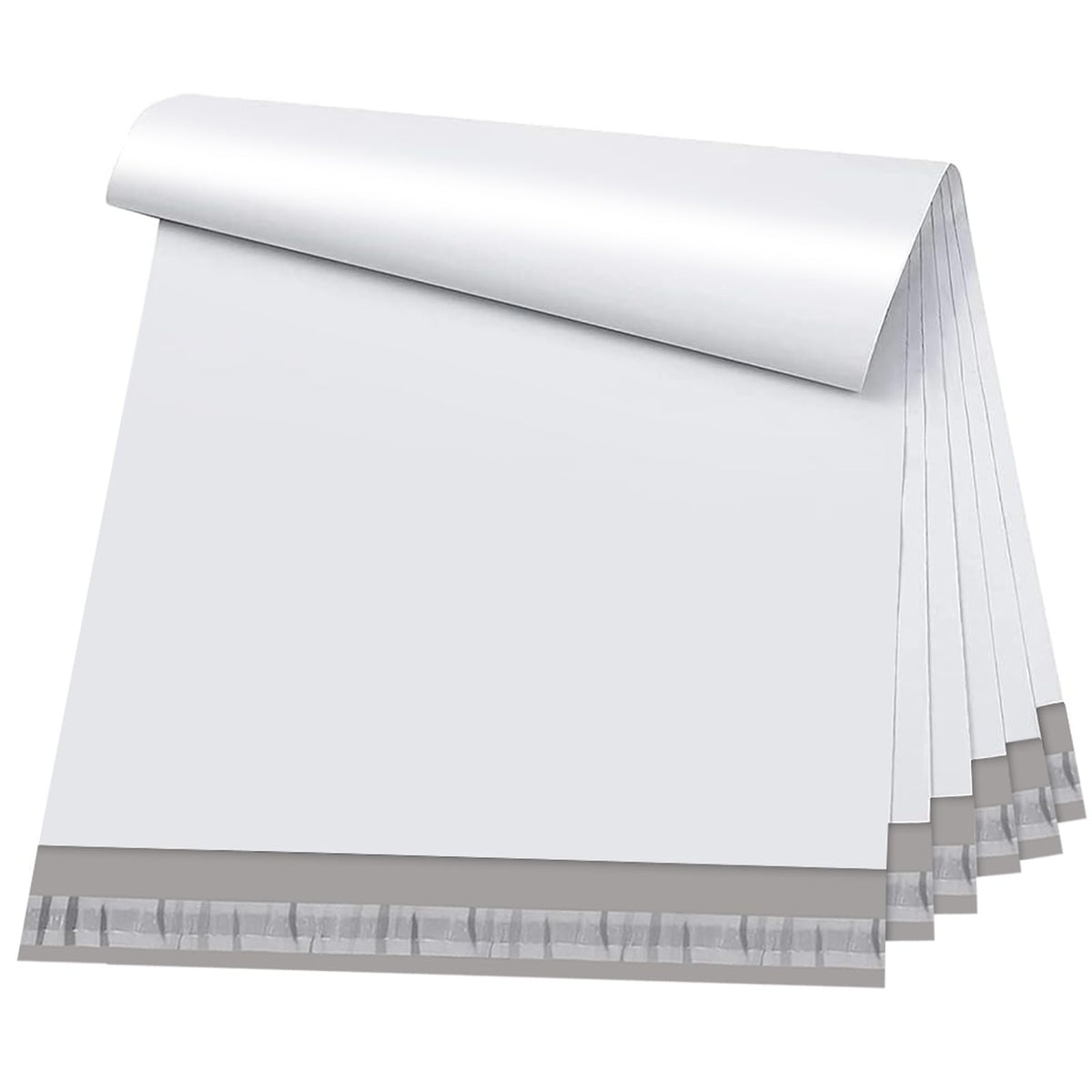 METRONIC poly mailers 19x24 white pack for clothing shipments.