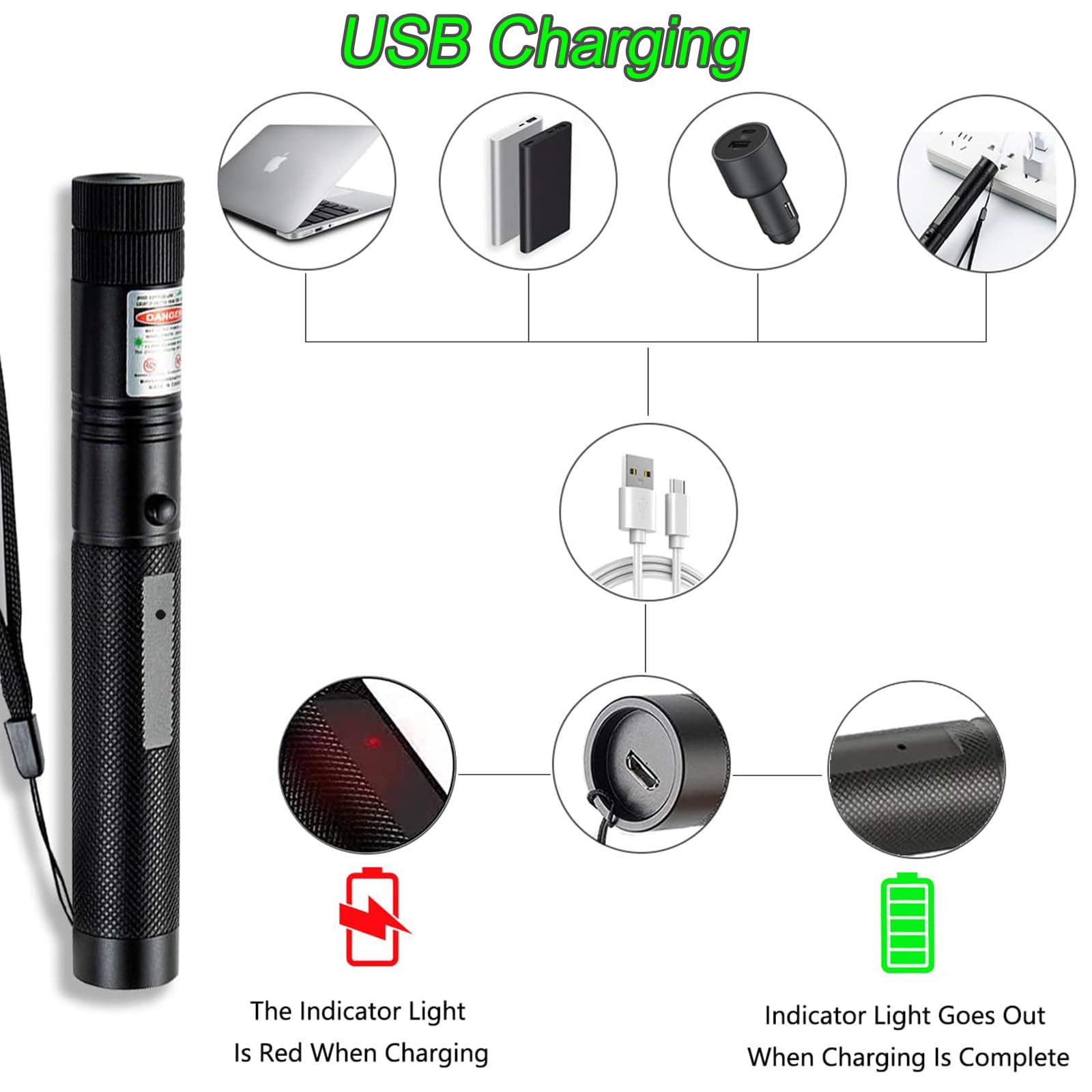 MEUSNO durable aluminum shell with anti-slip grip.