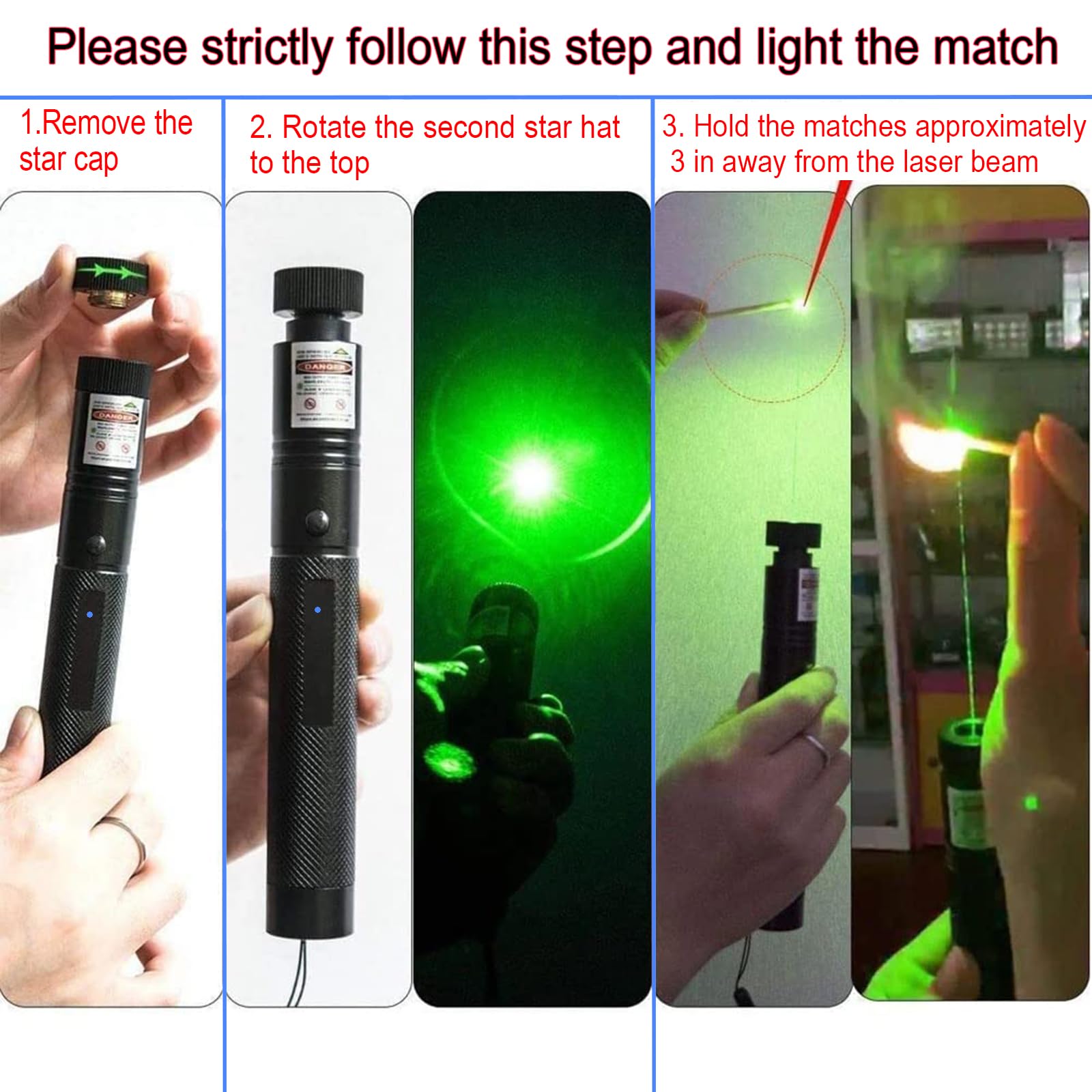 MEUSNO laser pointer for geese deterrent and outdoor signaling.