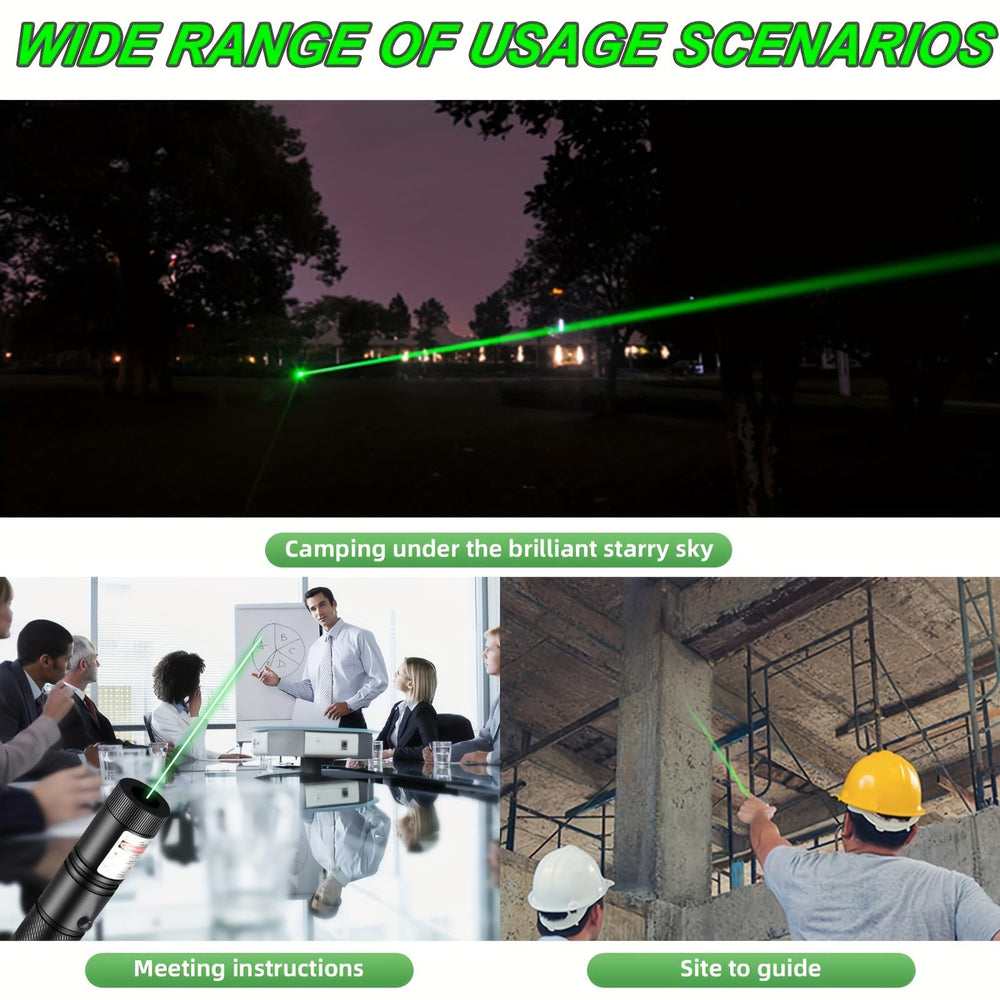 MEUSNO laser pointer star cap shows decorative patterns at events.