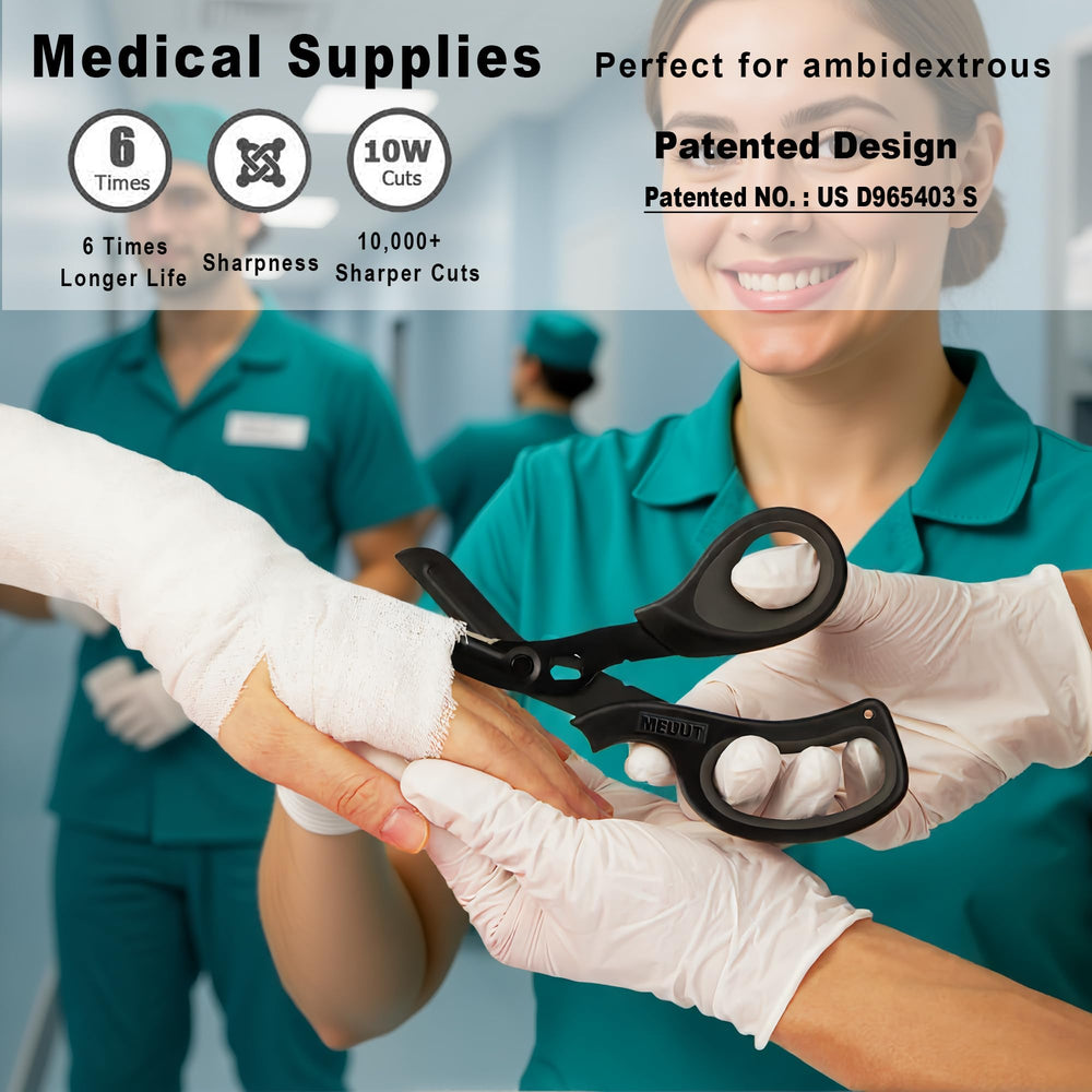 Surgical-grade 440 stainless steel blades for durable, sharp cutting.