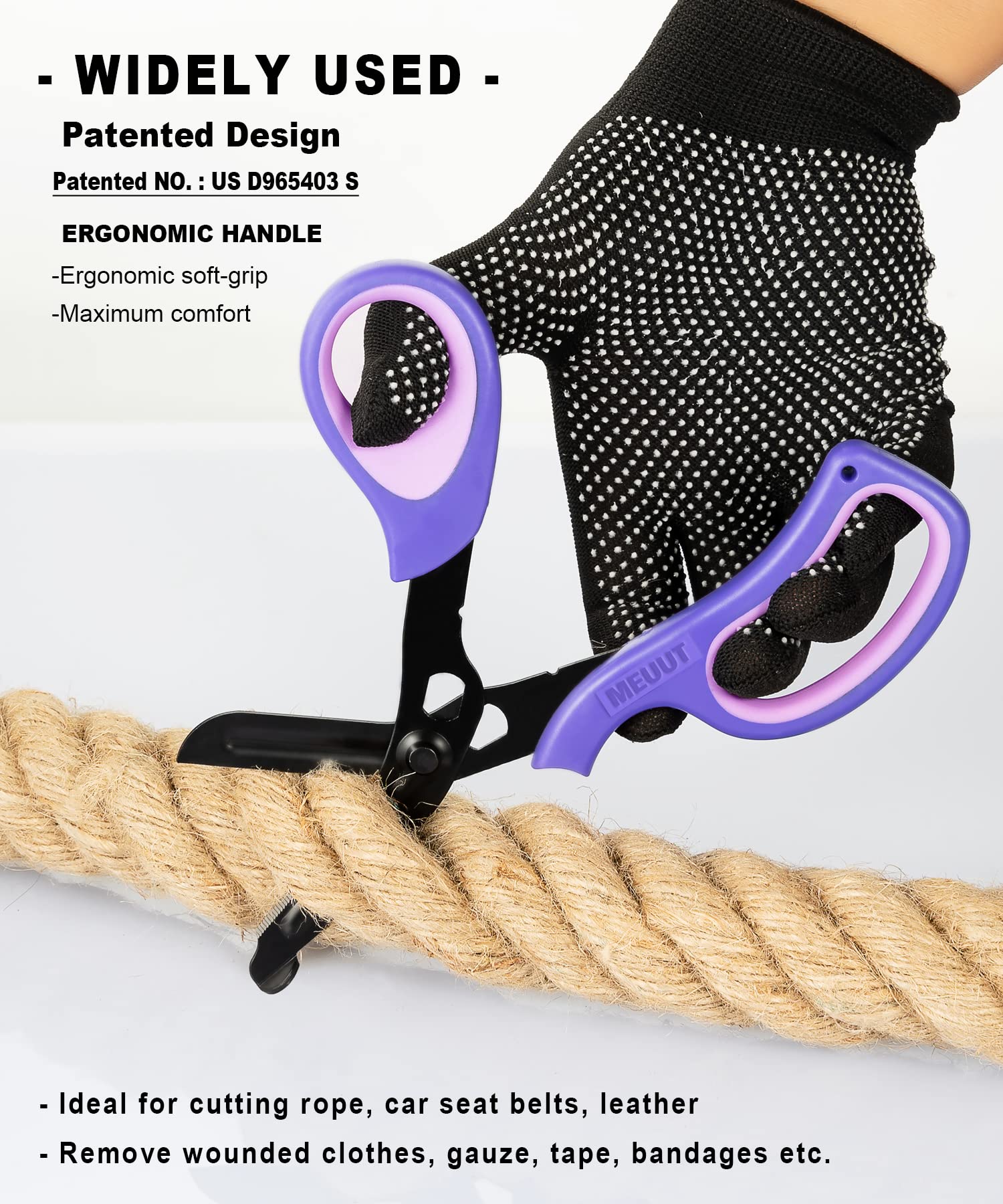 MEUUT ambidextrous design with durable rivet for easy operation.