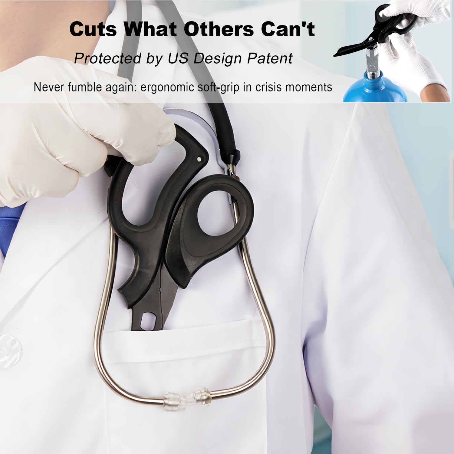 Ergonomic soft-grip handle for precision control and comfort.