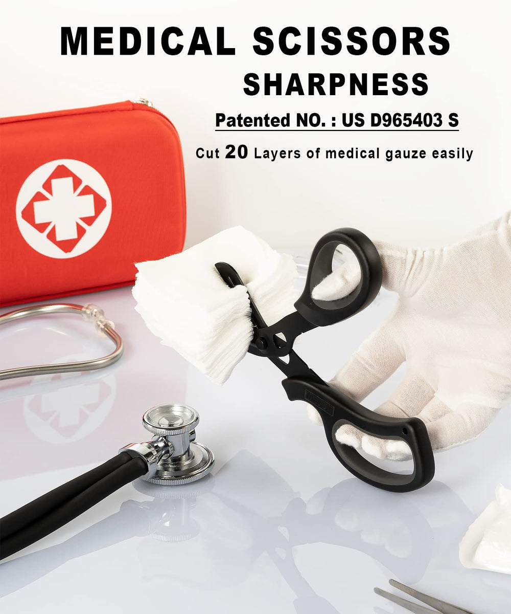 MEUUT trauma scissors right-hand use with ergonomic grip for precision