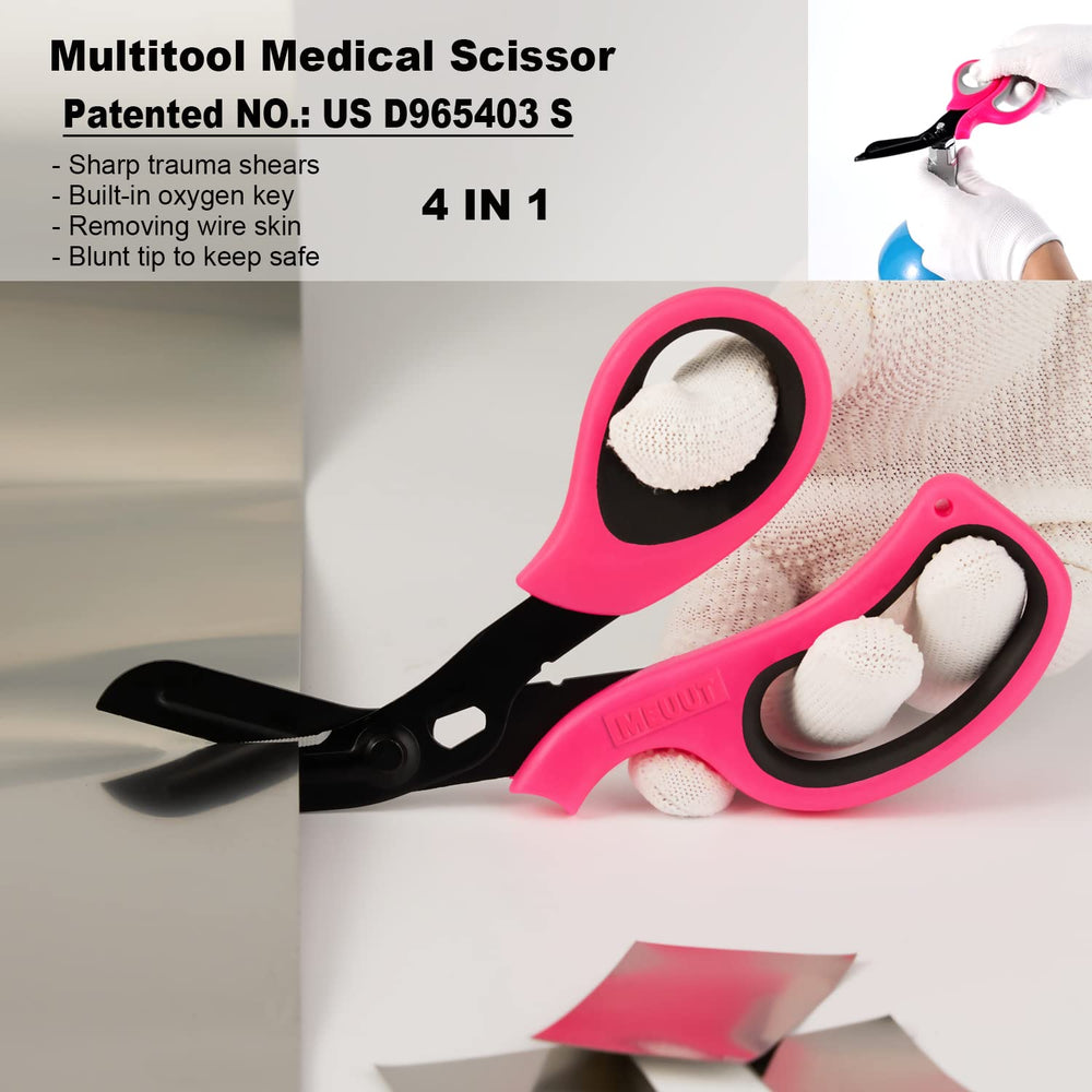 MEUUT trauma shears 440 stainless steel blades for durable cutting