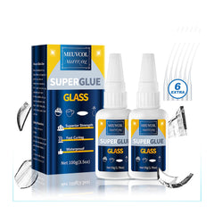 Meuvcol Glass Glue 100g bottle with precision tip for clean, quick glass repairs