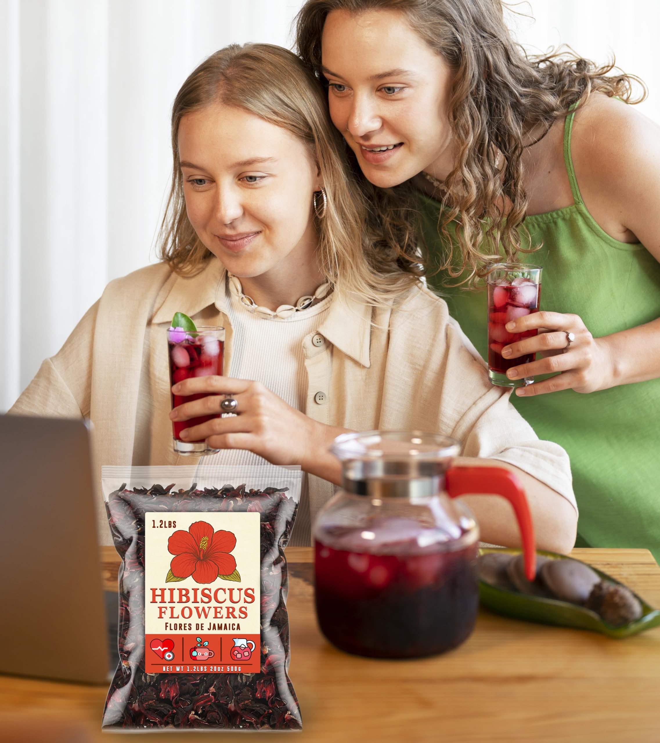 Mexgrim deep-red brew hibiscus tea with bold aroma for hot or iced drinks.