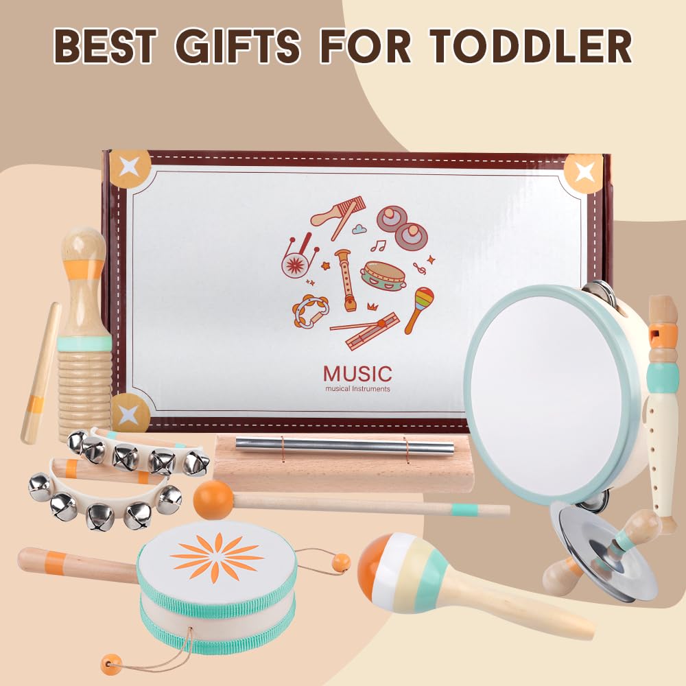 Meytccve nursery decor meets learning toy in a versatile musical set.